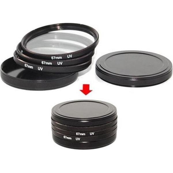 Caruba Metalen Filter Opberg/Bewaarset 62 mm