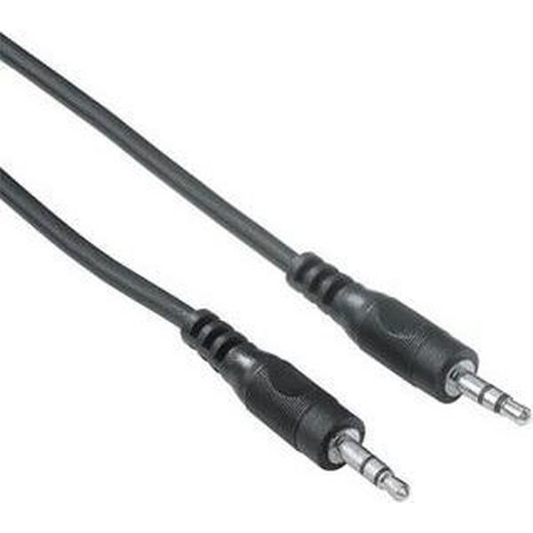Hama Connecting Cable, 3.5 mm jack, plug - plug, stereo, 1.5 m audio kabel 1,5 m 3.5mm Zwart