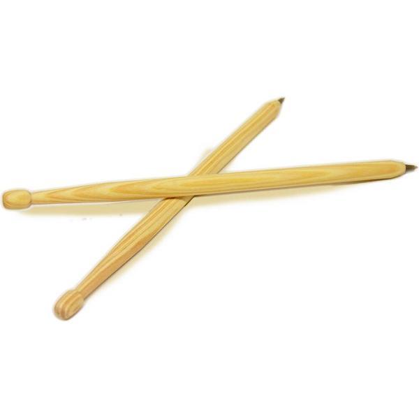 Drumstok Pen - Drumstick Balpen - Drumstokken - Set van 2 - Drumstokpen