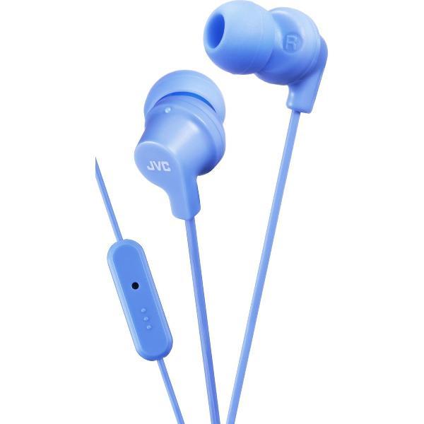 JVC HA-FR15-LA-E Kleurrijke in-ear hoofdtelefoon met afstandsbediening en microfoon