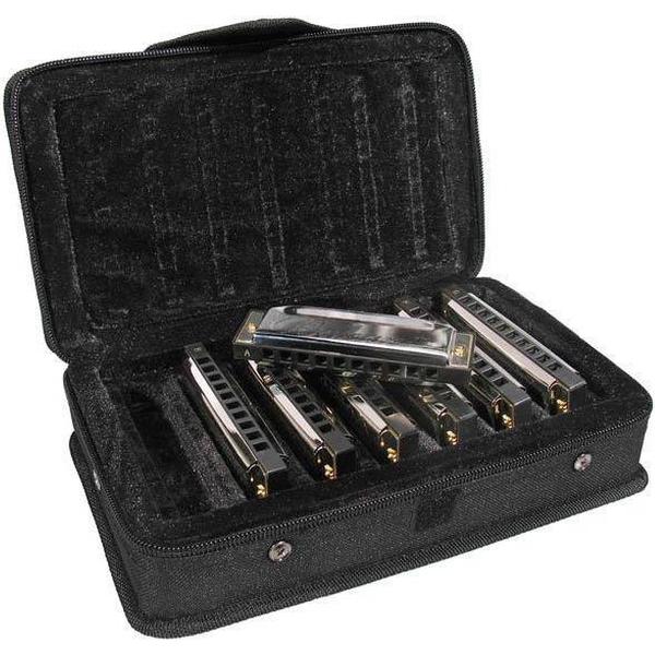 Mondharmonica Bleus Harp SET met Koffer HRM-20-7 Belcanto