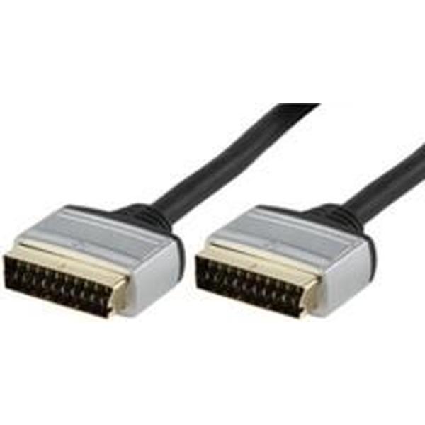 [Accessoires] HQ Scart Male naar Scart Male Kabel 10MTR