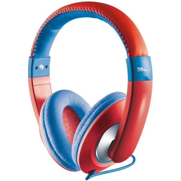 Trust Sonin - Kinder koptelefoon - On-ear - Rood/Blauw