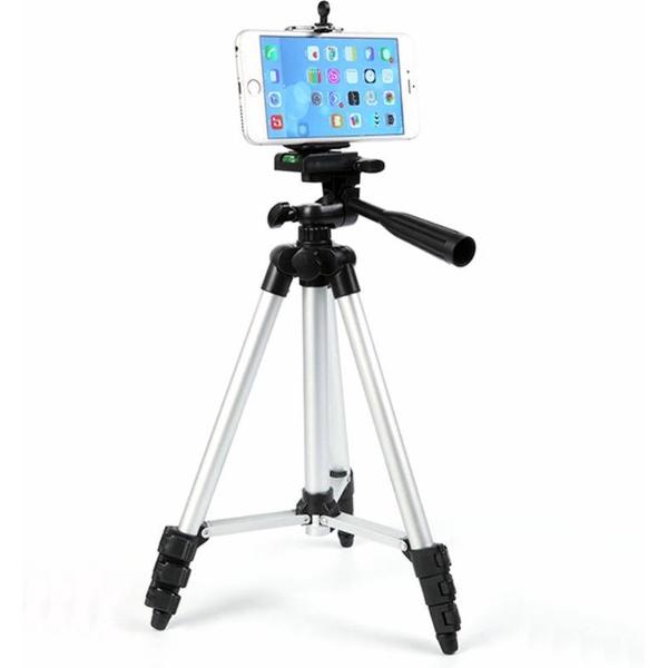 Large Smartphone Tripod Camera Statief - Universeel Reis Statief Balhoofd