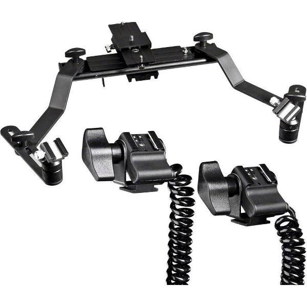 walimex Macro Flits Rail Pro met Y kabel voor Panasonic.