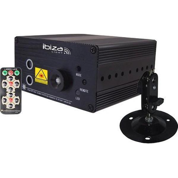 Ibiza Light - Rood & Groene Mini Firefly Laser met blauwe 3W LED