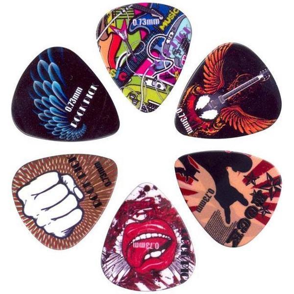 Plectrum Rock Picks SET 6-pack BRP6-073 plectrum 0.73 mm
