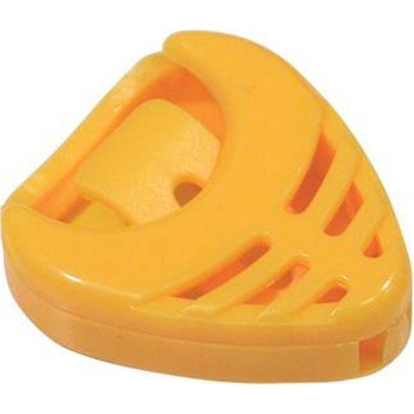 Plectrum houder voor op gitaar - geel