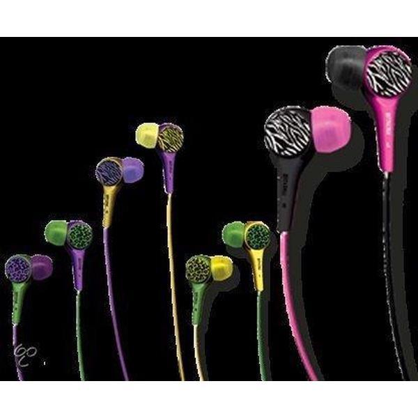 Maxell Audio Wild Pink/Black Zebra