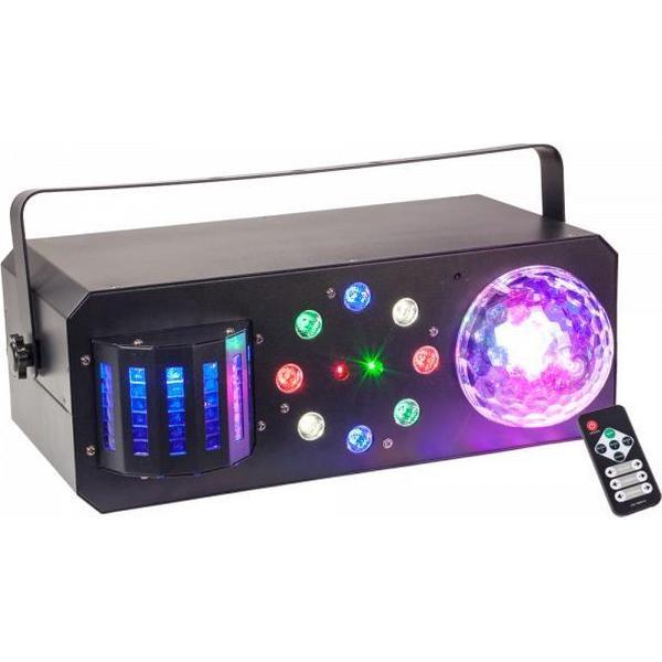 Ibiza Light - DMX-Bestuurde 4-IN-1 4Licht effect STROBE-ASTRO-DERBY-LASER