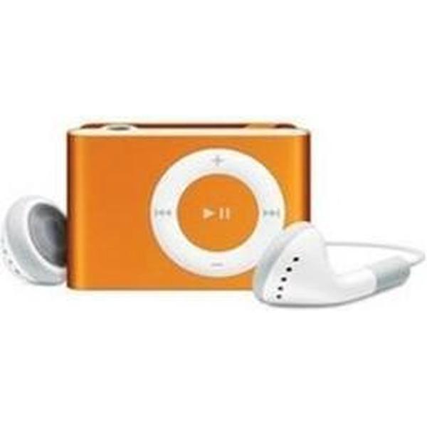 Mini MP3 speler + clip, oordopjes en kabel (tot 8 GB) - oranje