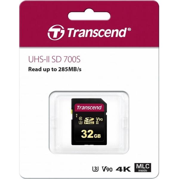 Transcend 700S flashgeheugen 32 GB SDHC Klasse 10 UHS-II