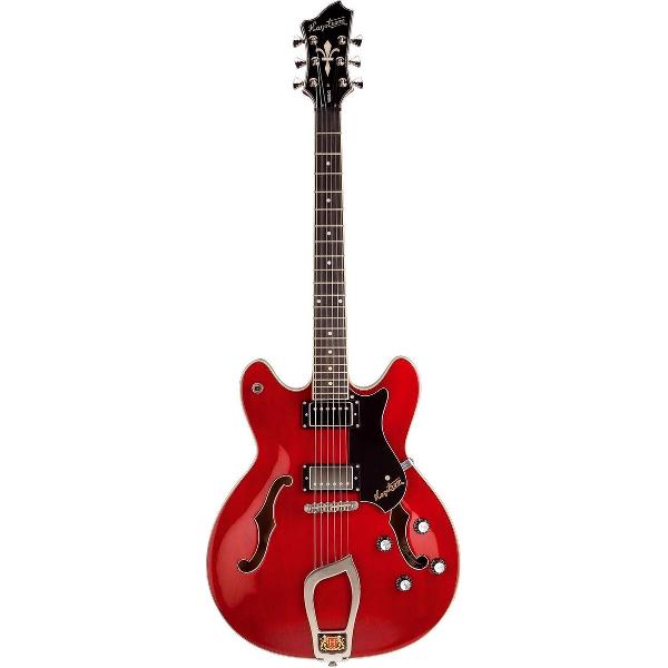 Hagström Viking Transparant Cherry semi-akoestische gitaar