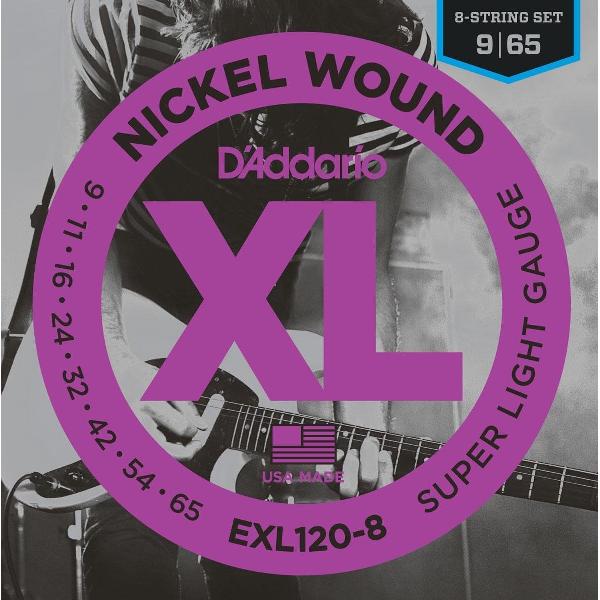 EXL120-8 09-65 8-string nikkel omwonden