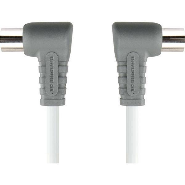 Bandridge 1m IEC coax-kabel Wit