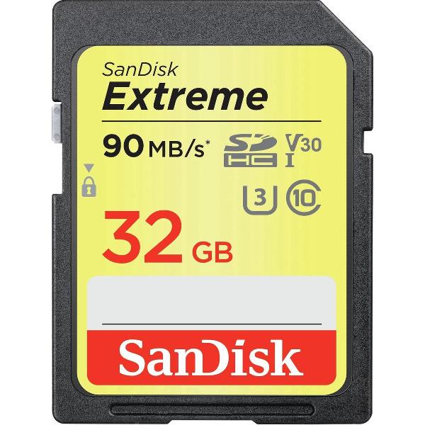 SanDisk SDHC Extreme 32GB 90MB/s V30 2 pack