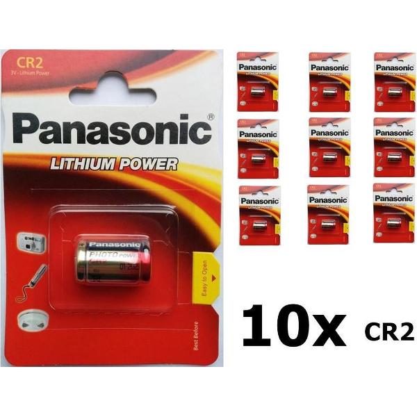 Panasonic CR2 blister Lithium batterij - 10 stuks