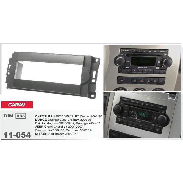 1-DIN CHRYSLER 300C 2005-07; PT Cruiser 2006-10 / MITSUBISHI Raider 2006-07 afdeklijst / installatiekit Audiovolt 11-054