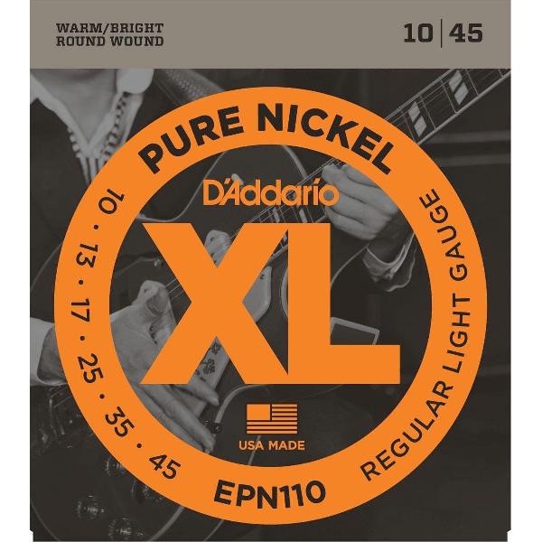 D'Addario EPN110 Pure Nickel Regular Light