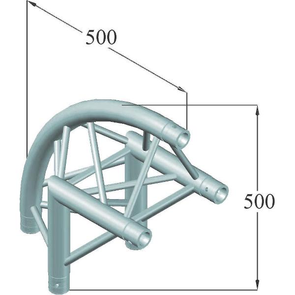 ALUTRUSS TRILOCK 6082AC-24R 2-Way Corner 90° /