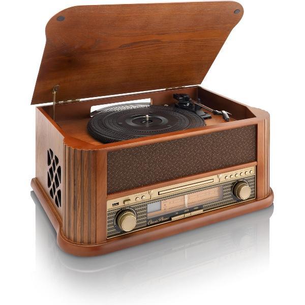 Classic Phono TCD-2500 - Platenspeler - Retro - Met ingebouwde speakers