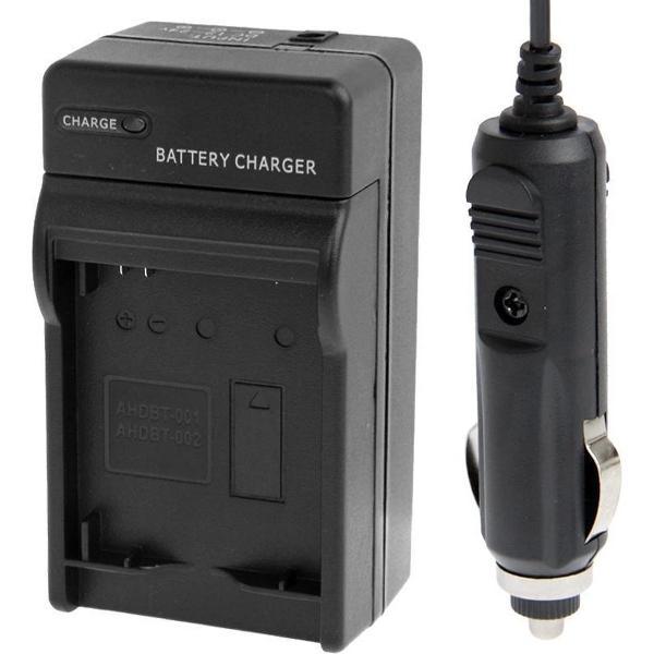 2 in 1 digitale camera batterijoplader voor Gopro Hero 2 AHDBT-001 / AHDBT-002 (zwart)