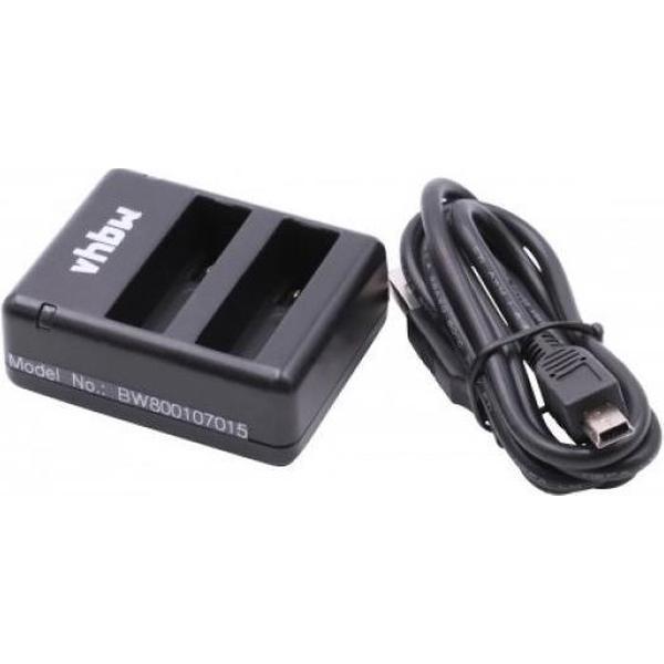 VHBW Camera duo acculader compatibel met GoPro Hero4 accu's