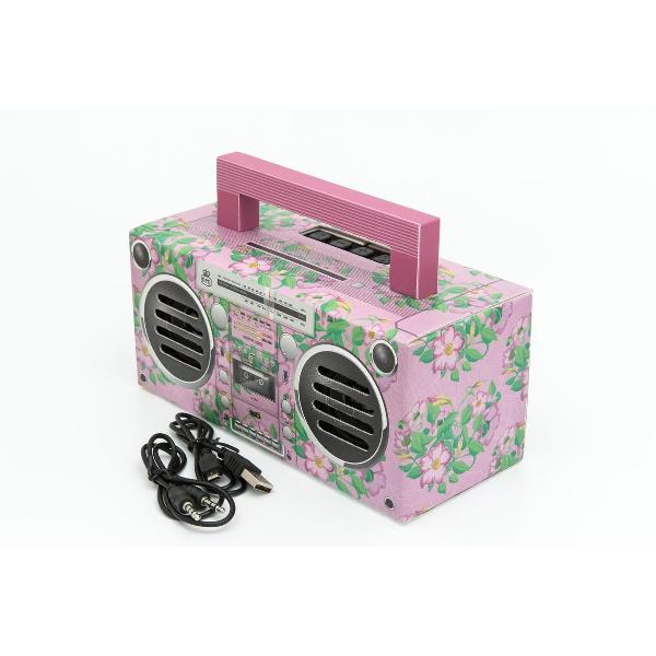 GPO BRONXPINK - GPO draagbare Bluetooth speaker, roze