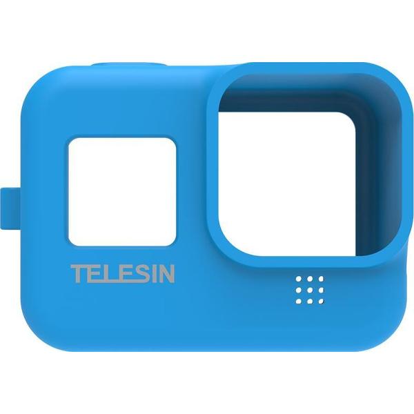PRO SERIES Anti-Shock Soft Siliconen Case Cover Geschikt voor GoPro HERO 8 - Blauw
