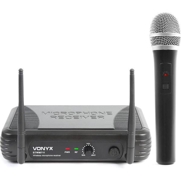 Vonyx STWM711 draadloze microfoon incl ontvanger en batterijen