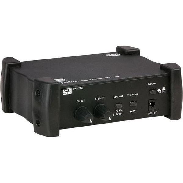 DAP-Audio PRE-202 fantoomvoeding 48V
