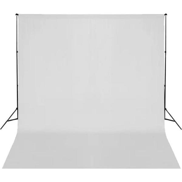 Fotografie Achtergrond Katoen Wit 300x300 cm - Achtergrond doek - Studio achtergronddoek