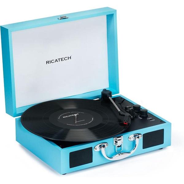 RICATECH RTT21 - Platenspeler met Bluetooth - Blauw