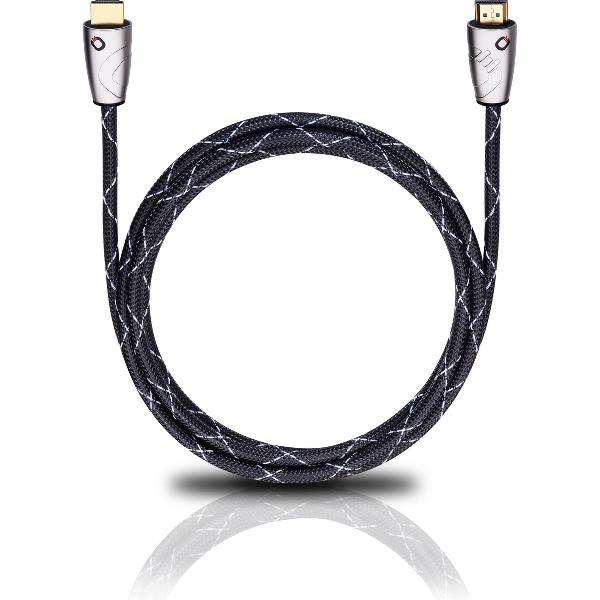 HDMI Aansluitkabel [1x HDMI-stekker - 1x HDMI-stekker] 1.50 m Zwart Oehlbach EASY CONNECT STEEL