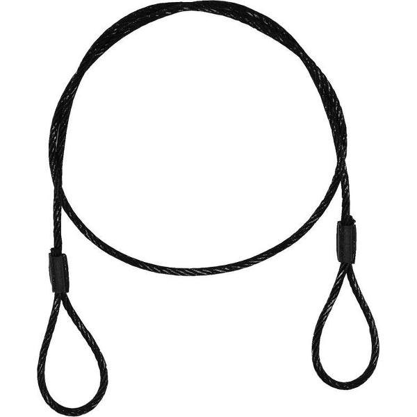 EUROLITE Steel Rope (SC) 900x4mm Zwart metout quick link