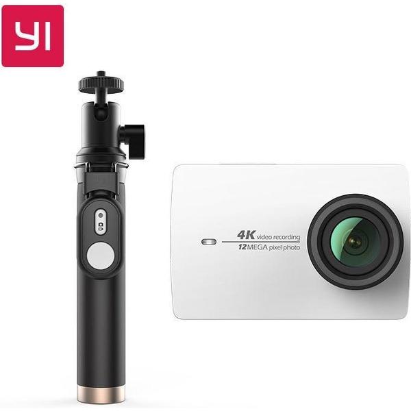 Yi 4k Action Camera Wit met Selfie Stick