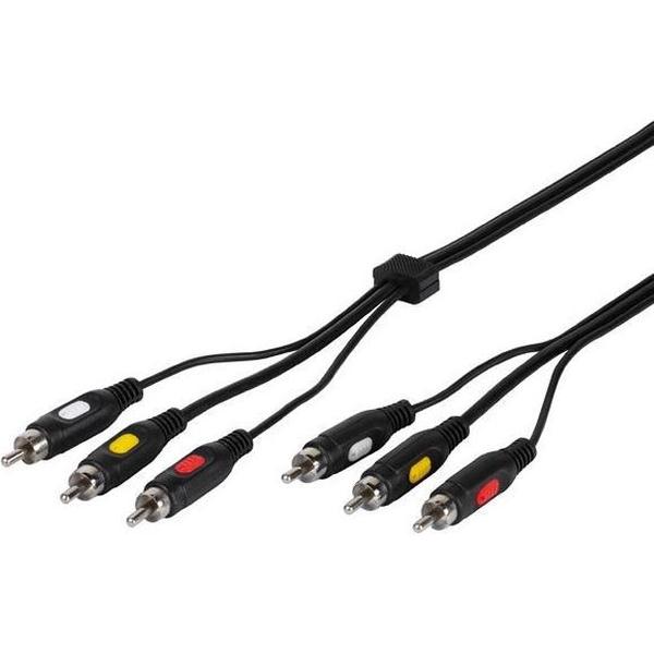 Vivanco 42029 Video-Audio Kabel RCA 3x Cinch Stekker 2M