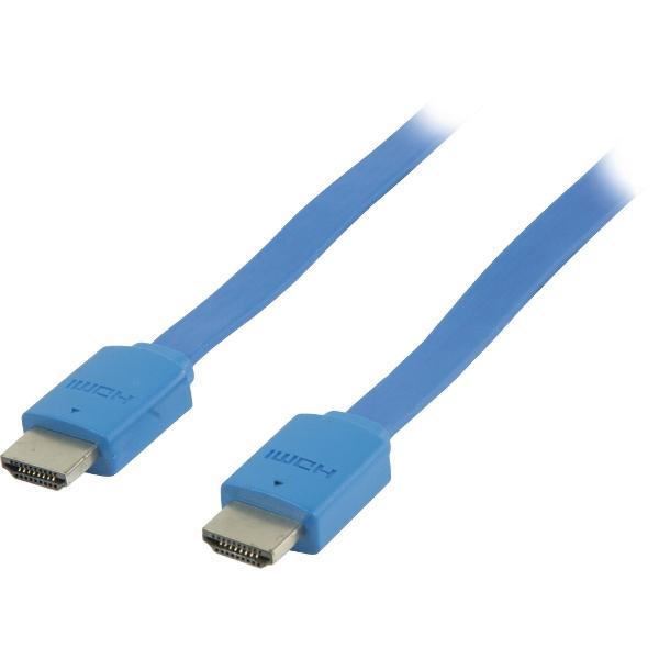 Platte high speed HDMI® kabel met ethernet