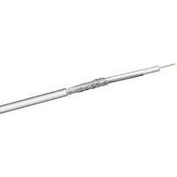 Goobay Coaxial cable 2-100, 100m coax-kabel Wit