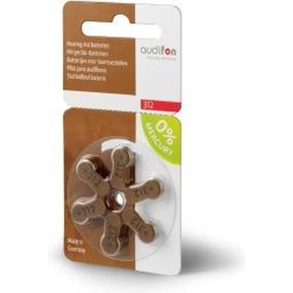Voordeelpakket 60 stuks Audifon batterijen maat 312