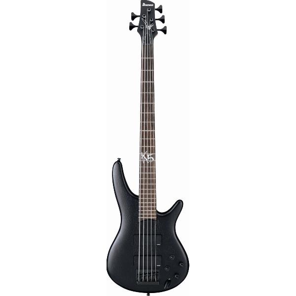 Ibanez K5 Fieldy Signature Black Flat 5/6-snarige basgitaar