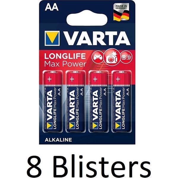 Varta Longlife Max Power AA Batterijen - 32 Stuks (8 Blisters a 4 st)