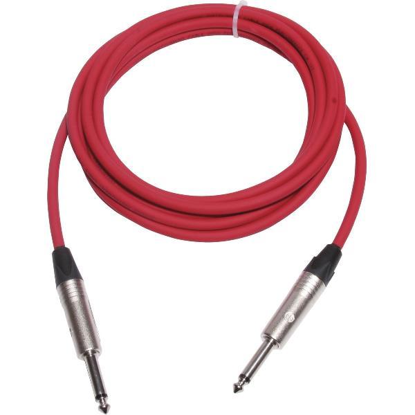 Instr.-kabel 3m Neutrik rood CXI 3 PP-RT-MS