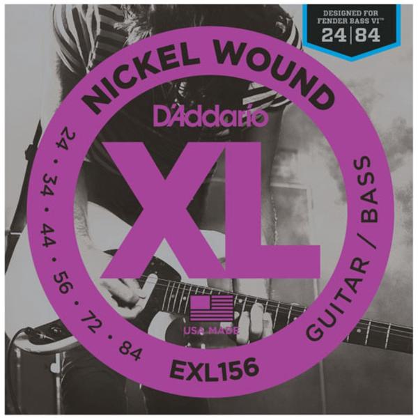 E-Git./bas snaren EXL156 24-84 nikkel omwonden, Fender bas VI