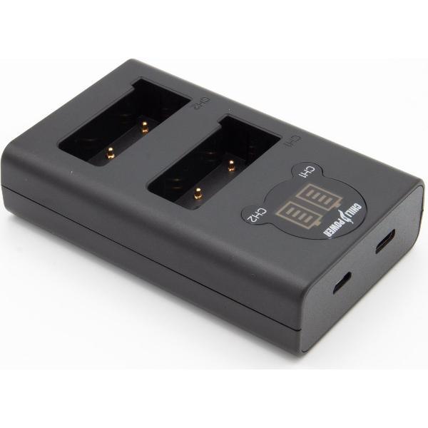 ChiliPower Nikon EN-EL9 dubbellader voor 2 camera accu's (tegelijk)