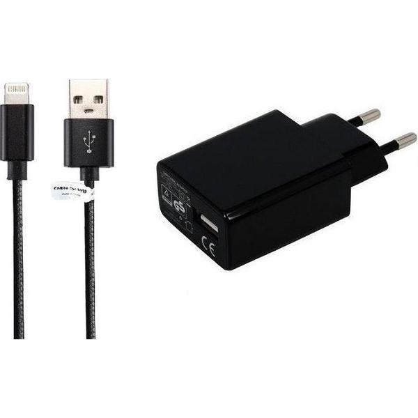 2A lader TUV gekeurd 2 m Oplaadkabel en oplader adapter met stekker. Past ook op Apple. iPhone 10, iPhone 10s, iPhone X, iPhone XR, iPhone XS, iPhone XS Max, iPhone 11 Pro Max