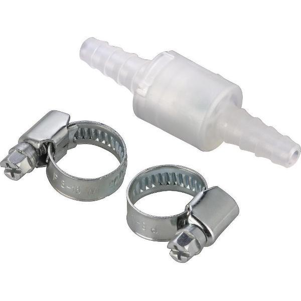 Xavax Terugslagklep, met 2 slangklemmen