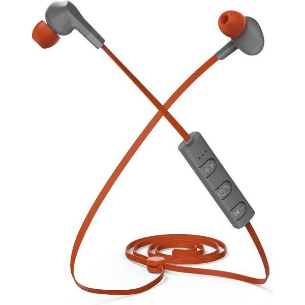 Thomson WEAR6206BT Bluetooth®-sport-koptelefoon, in-ear, microfoon, oranje/grijs