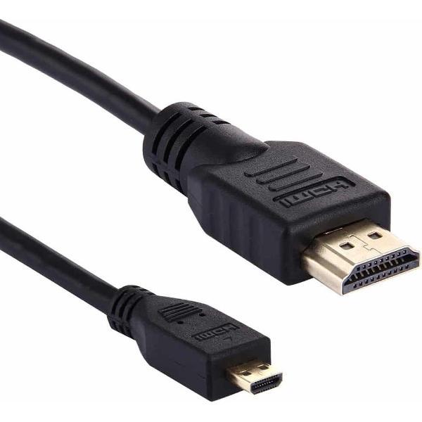 1,5 m Micro HDMI naar HDMI 19-pins kabel, 1,4 versie, ondersteuning voor 3D