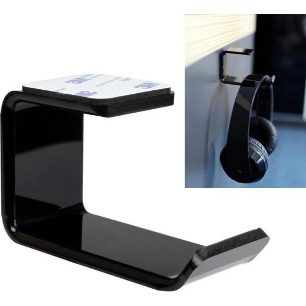 WiseGoods - Premium Headset Stand - Koptelefoon Hanger - Headset Houder - Headphone Houder - Wandhouder - Zwart